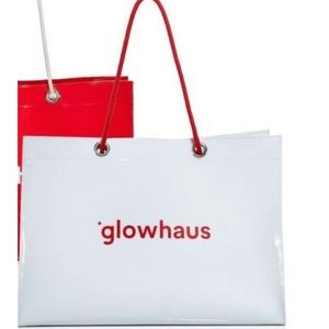 Glowhaus Bloomingdales Gift White Patent Tote